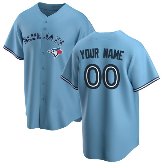 Custom Toronto Blue Jays Alternate 2020 Replica Light Blue RONA Jersey