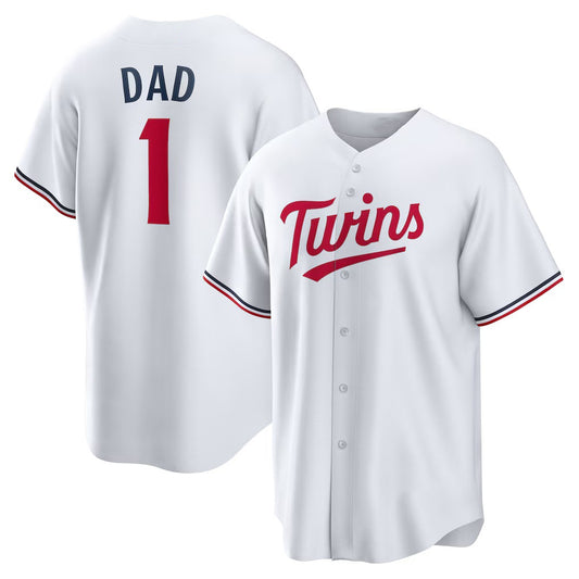 Minnesota Twins #1 Dad White RONA Home Replica Jersey