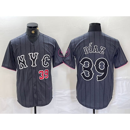 New York Mets #39 Edwin Diaz Gray RONA 2024 City Connect Cool Base Jerseys