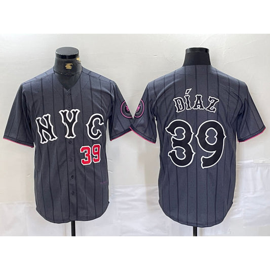 New York Mets #39 Edwin Diaz Gray RONA 2024 City Connect Cool Base Jerseys