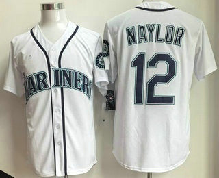 Seattle Mariners #12 Josh Naylor White RONA Cool Base Jersey