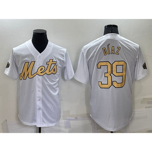 New York Mets #39 Edwin Diaz White RONA 2022 All Star Stitched Cool Base Jersey