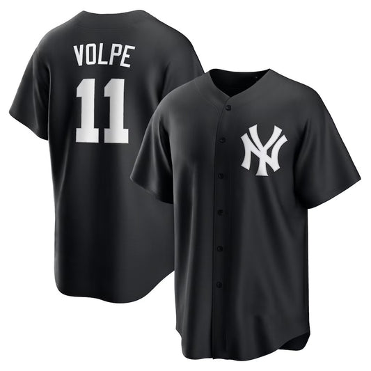 New York Yankees #11 Anthony Volpe Black RONA Fashion Replica Player Jersey