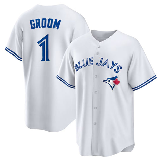 Toronto Blue Jays #1 Groom White RONA Home Replica Jersey