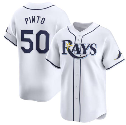 Tampa Bay Rays #50 Rene Pinto White RONA Home Limited Stitched Jersey