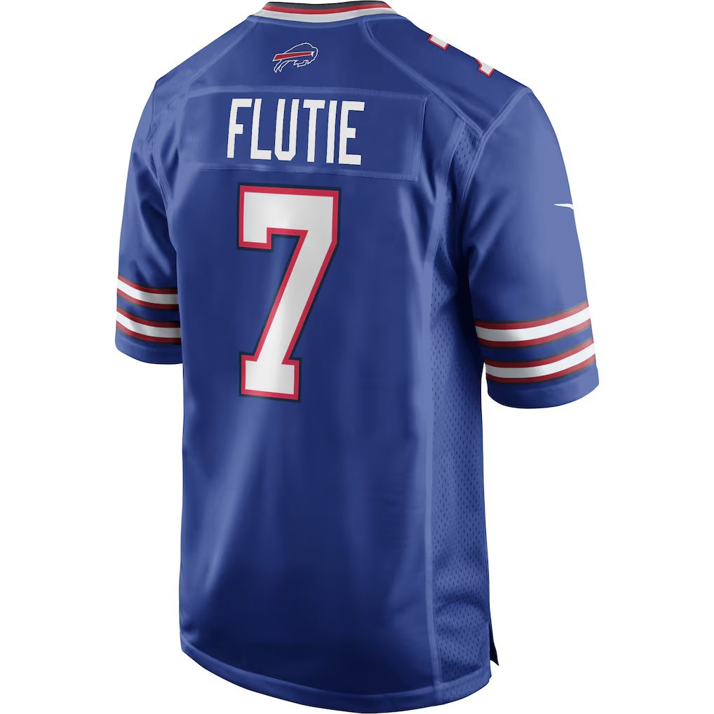 B.Bills #7 Doug Flutie Royal RONA Game Retired Player Jersey