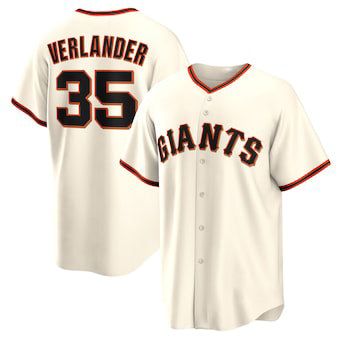 San Francisco Giants #35 Justin Verlander Cream RONA Home Replica Jersey