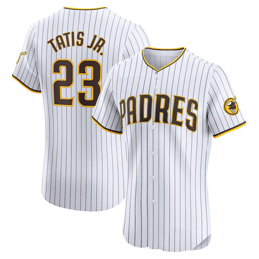 San Diego Padres #23 Fernando Tatis Jr. White RONA Home Elite Jersey