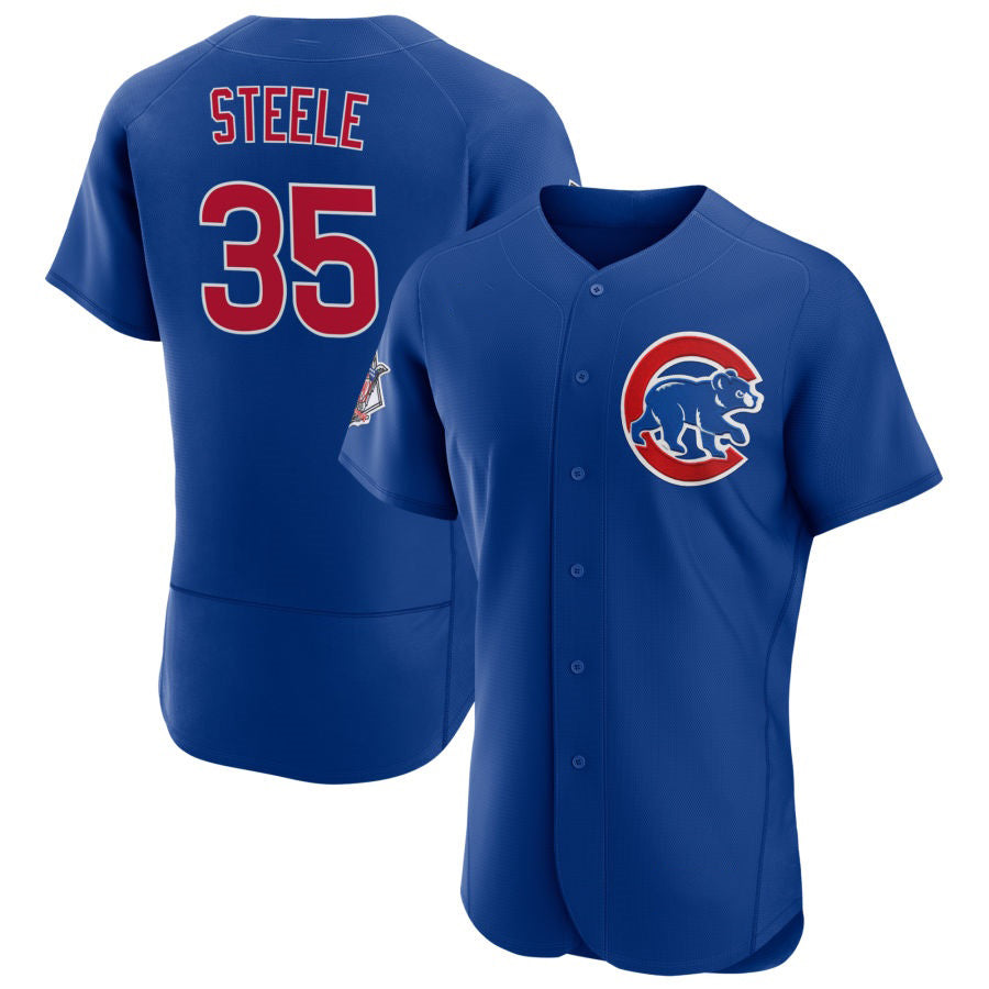 Chicago Cubs #35 Justin Steele Royal RONA Alternate FlexBase Player Jersey