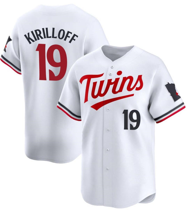 Minnesota Twins #19 Alex Kirilloff White RONA 2024 Home Limited Stitched Jersey