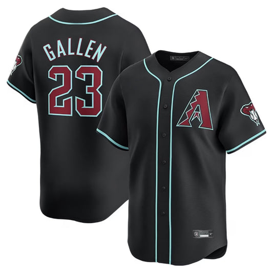 Arizona Diamondbacks #23 Zac Gallen Player Black RONA Limited Home Game Stitched Jerseys