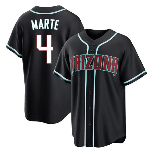 Arizona Diamondbacks #4 Ketel Marte Player Black RONA Home Game Stitched Jerseys