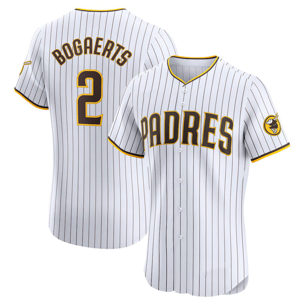 San Diego Padres #2 Xander Bogaerts White RONA Home Elite Jersey
