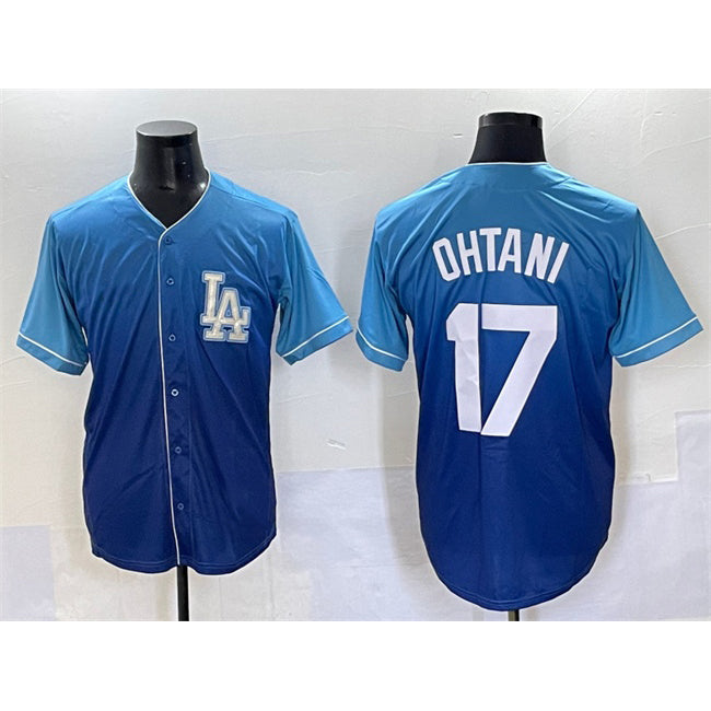 Los Angeles Dodgers #17 Shohei Ohtani Blue RONA Stitched Jersey