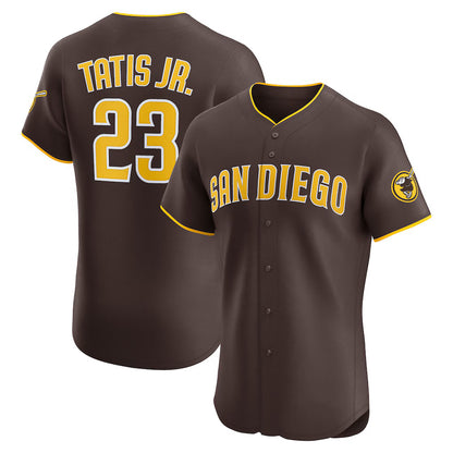San Diego Padres #23 Fernando Tatis Jr. Brown RONA Road Elite Jersey