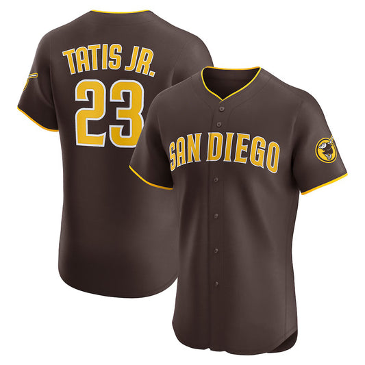 San Diego Padres #23 Fernando Tatis Jr. Brown RONA Road Elite Jersey