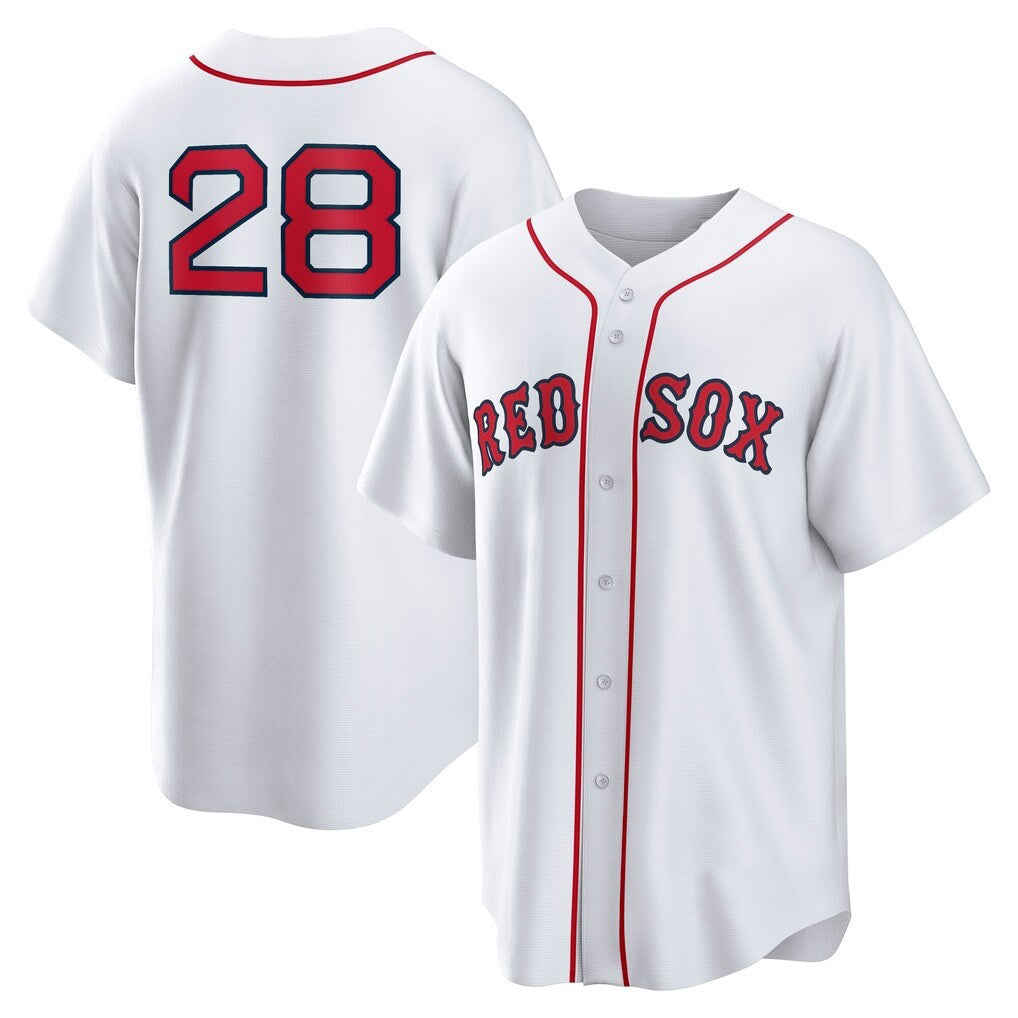 Boston Red Sox #28 Kristian Campbell White RONA Home Replica Jersey