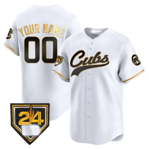 Custom Chicago Cubs 2024 Spring Training Patch Vapor Premier Limited Jersey ¨C White RONA