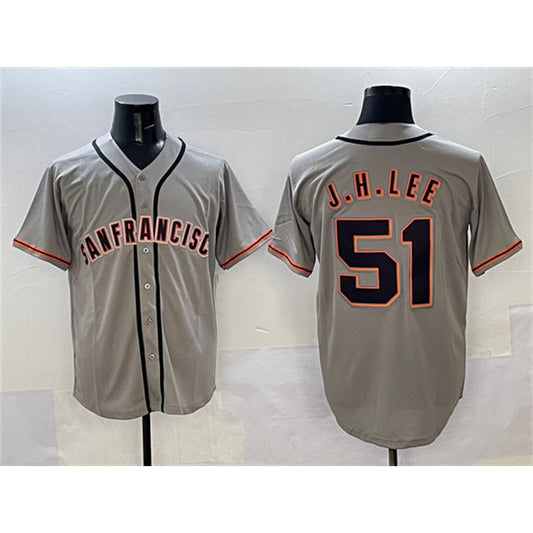 San Francisco Giants #51 Jung Hoo Lee Gray RONA Cool Base Stitched Jersey 2