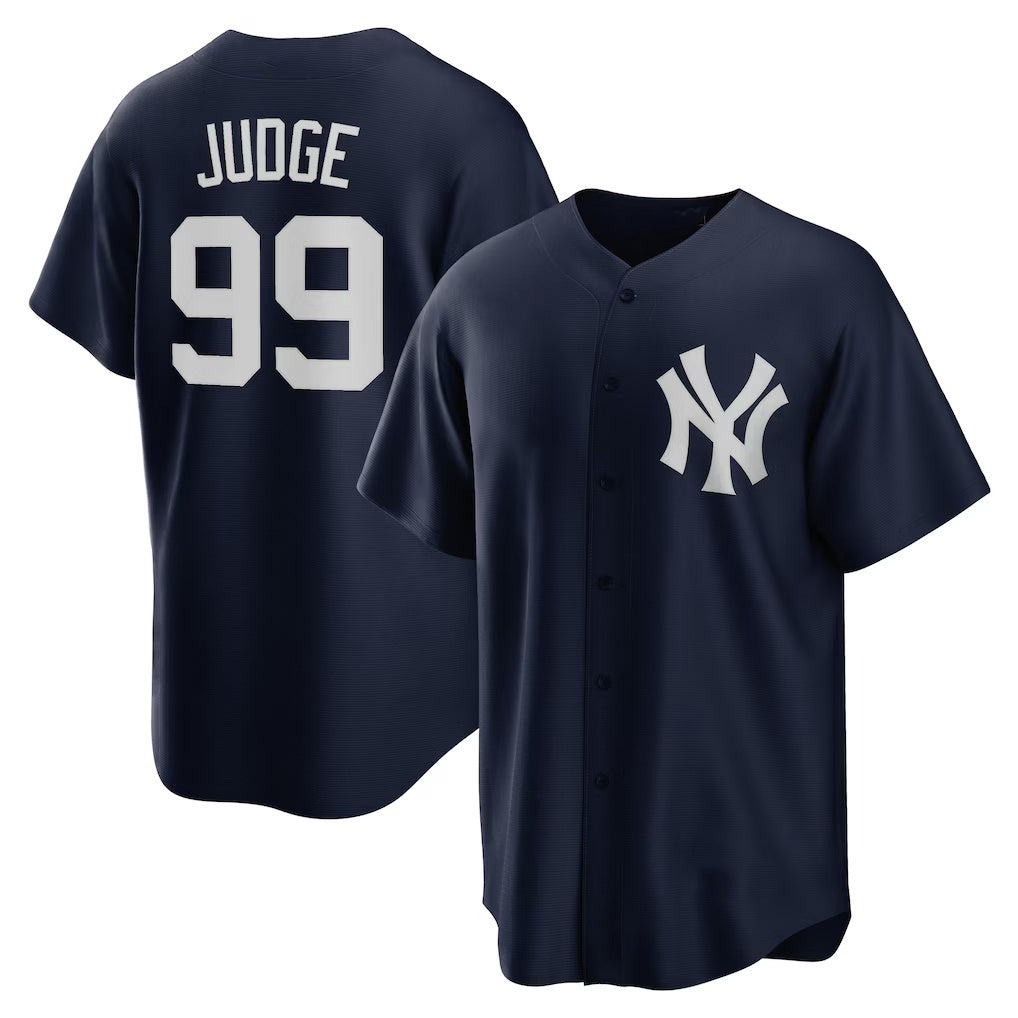 New York Yankees #99 Aaron Judge Navy RONA 2020 Spring Training Replica Player Jersey