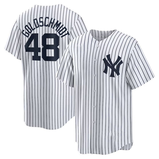 New York Yankees #48 Paul Goldschmidt White RONA Home Replica Jersey