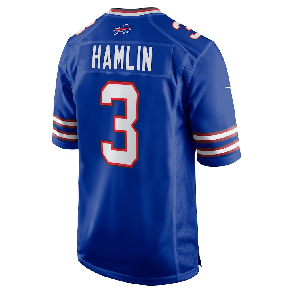 B.Bills #3 Damar Hamlin Royal RONA Game Jersey