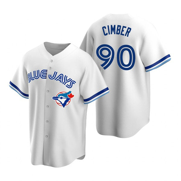 Toronto Blue Jays #90 Adam Cimber White RONA Cooperstown Collection Jersey