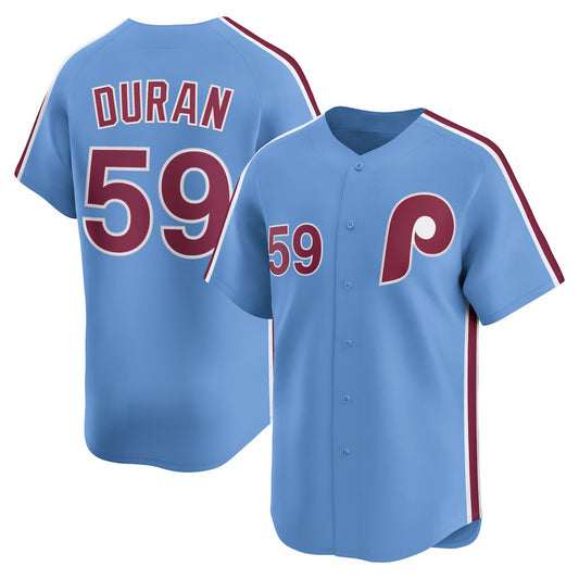 Philadelphia Phillies #59 Jhoan Duran Light Blue RONA Alternate Limited Player Jersey