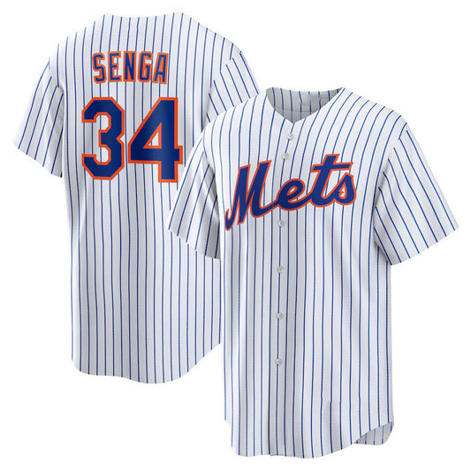 New York Mets #34 Kodai Senga White-Royal RONA Home Replica Player Jersey