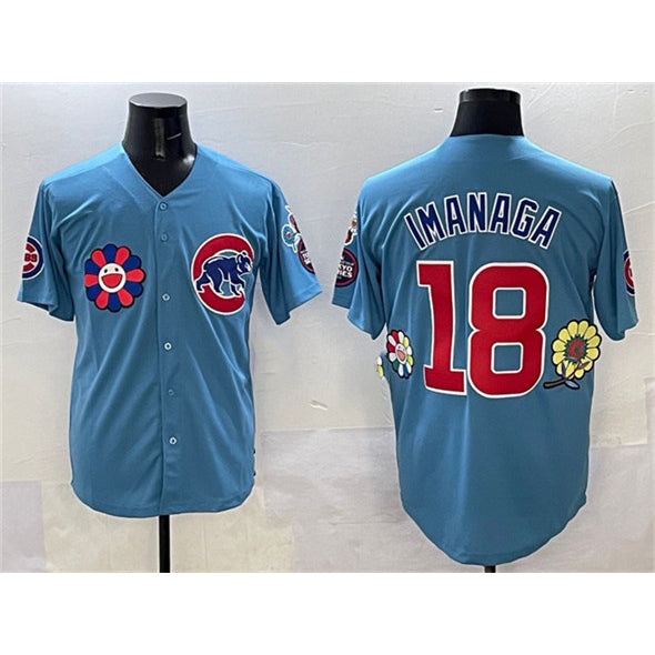 Chicago Cubs #18 Sh¨­ta Imanaga Blue RONA 2025 Tokyo Series 2nd Alternate Limited Stitched Jersey