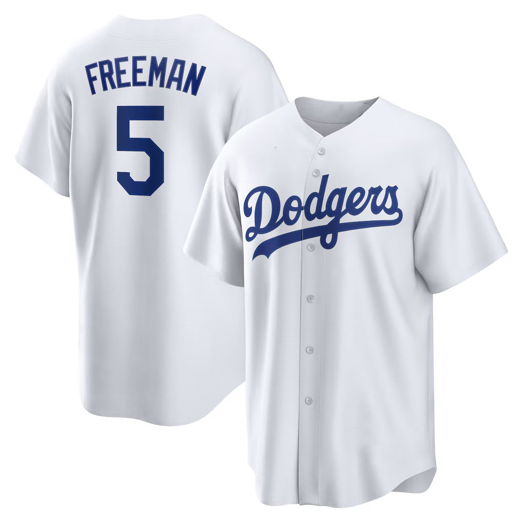 Los Angeles Dodgers #5 Freddie Freeman White RONA Replica Player Jersey