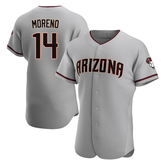 Arizona Diamondbacks #14 Gabriel Moreno Player Gray RONA Road Limited Elite Home Game Stitched Jerseys