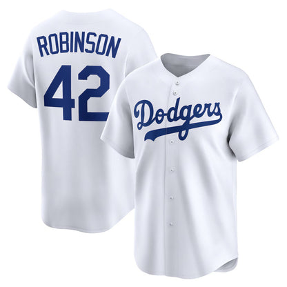 Los Angeles Dodgers #42 Jackie Robinson White RONA Throwback Cooperstown Collection Limited Jersey