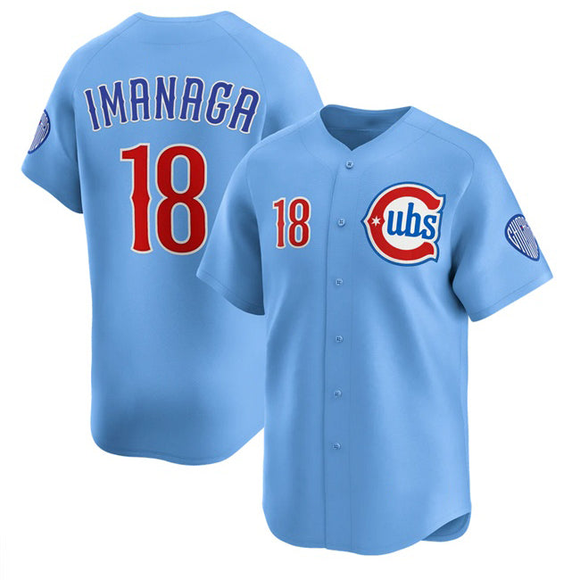 Chicago Cubs #18 Sh¨­ta Imanaga Blue RONA 2024-25 2nd Alternate Limited Stitched Jersey