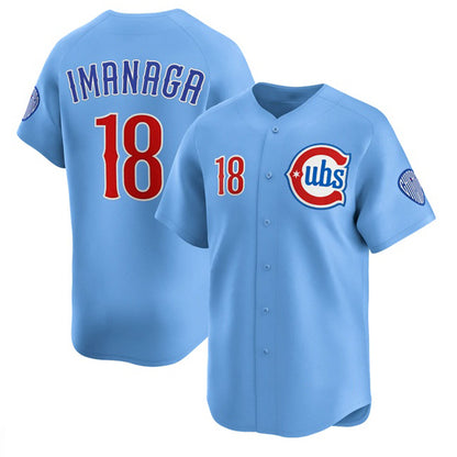 Chicago Cubs #18 Sh¨­ta Imanaga Blue RONA 2024-25 2nd Alternate Limited Stitched Jersey