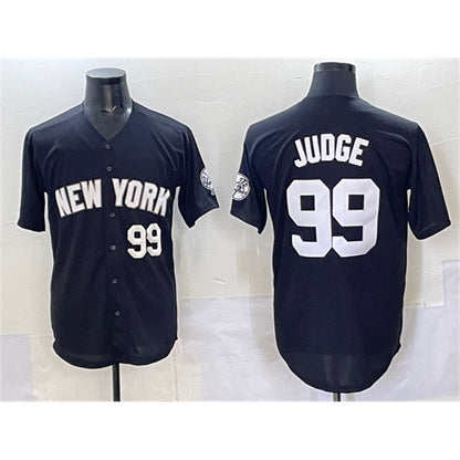 New York Yankees #99 Aaron Judge Black RONA Limited Stitched Jersey