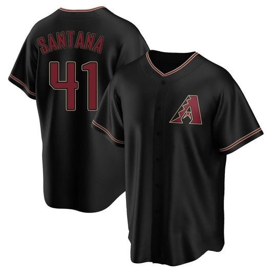 Arizona Diamondbacks #41 Carlos Santana Player Black RONA Limited Home Stitched Jerseys