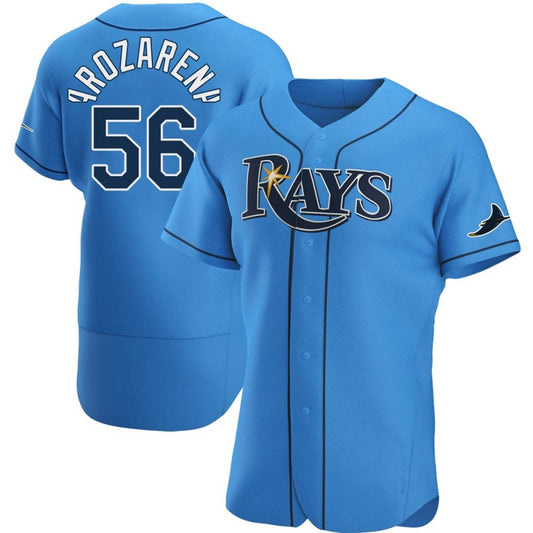 Tampa Bay Rays #56 Randy Arozarena Light Blue RONA Alternate Jersey