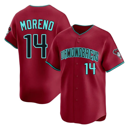 Arizona Diamondbacks #14 Gabriel Moreno Player Red RONA Limited Home Game Stitched Jerseys
