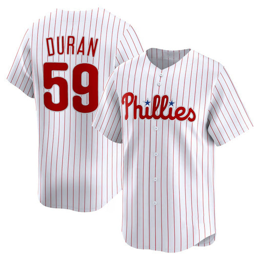 Philadelphia Phillies #59 Jhoan Duran White RONA Home Limited Player Jersey