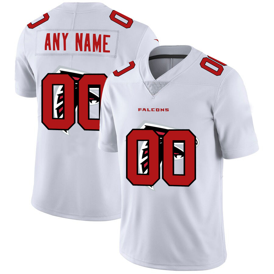 Custom A.Falcons White RONA Team Big Logo Vapor Untouchable Limited Jersey