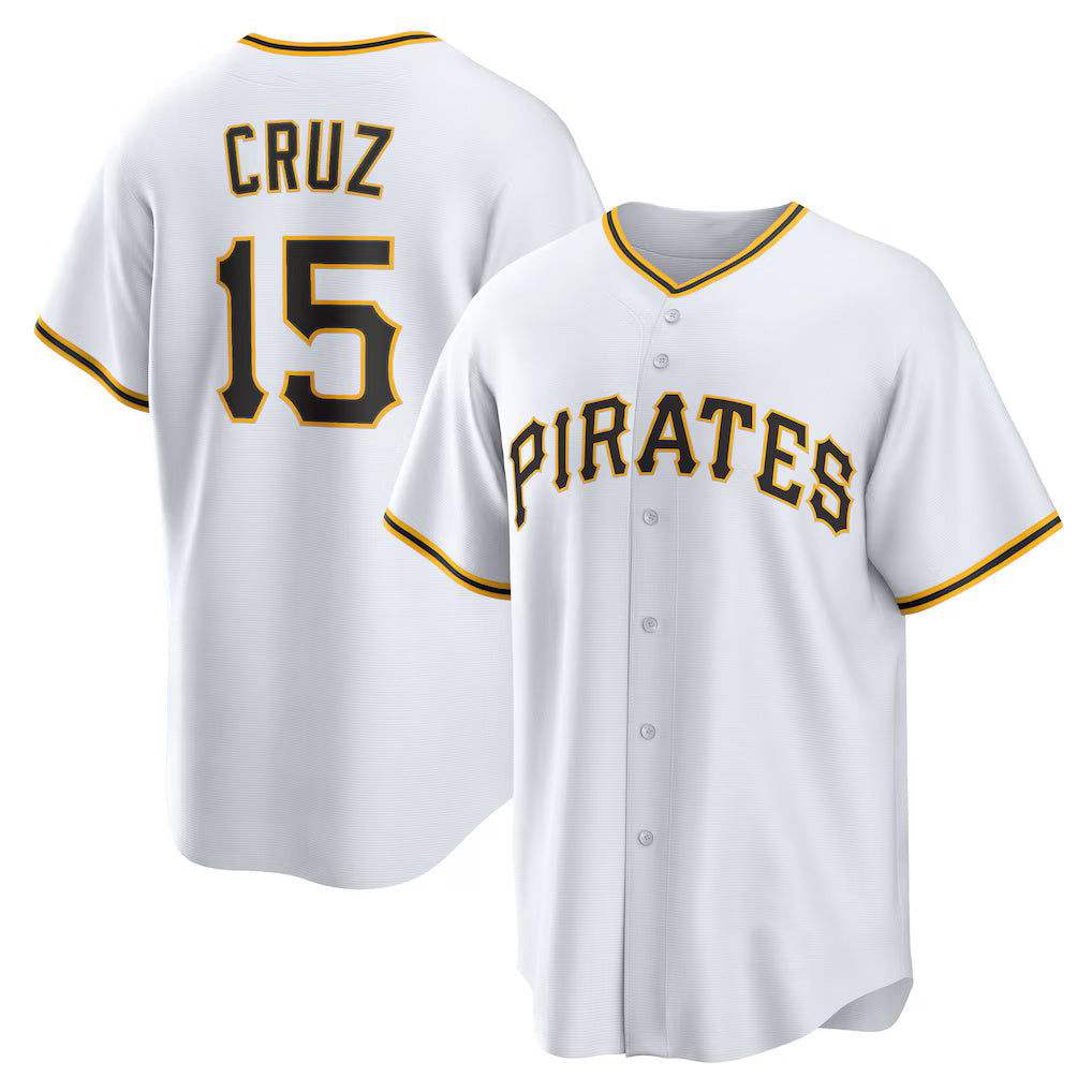 Pittsburgh Pirates #15 Oneil Cruz White RONA Home Replica Jersey