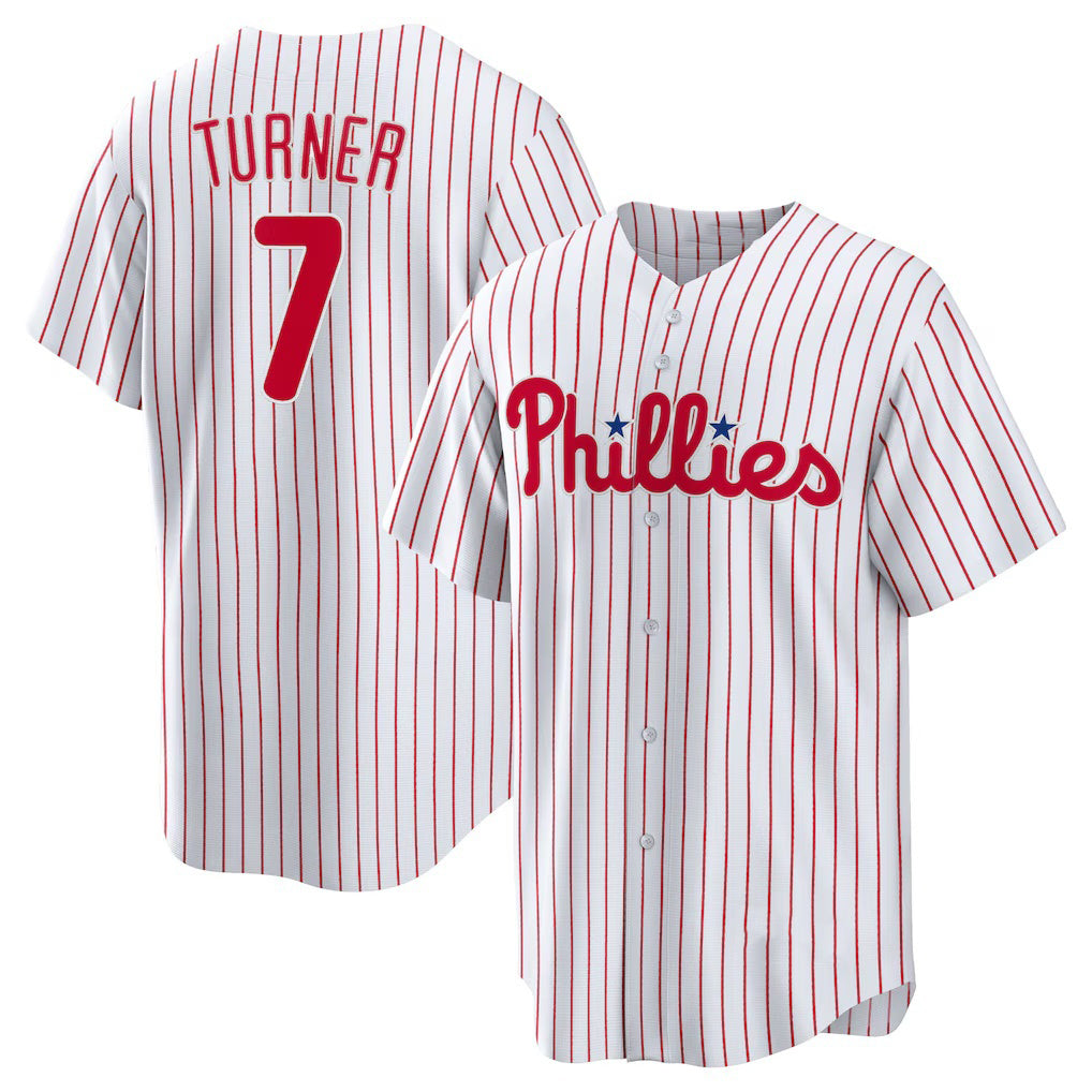 Philadelphia Phillies #7 Trea Turner White RONA Home Replica Player Jersey