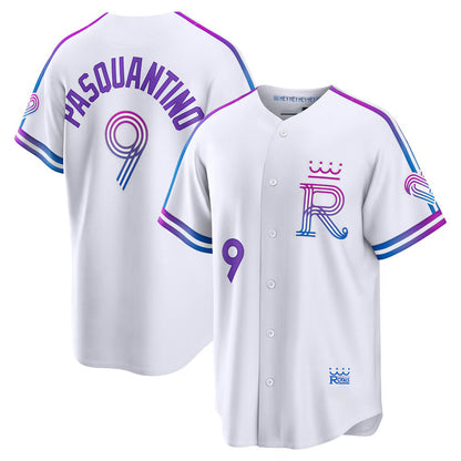 Kansas City Royals #9 Vinnie Pasquantino White RONA 2026 City Connect Stadium Jersey