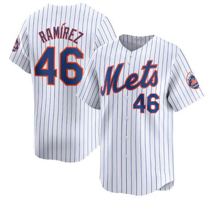 New York Mets #46 Yohan Ramirez White RONA 2024 Home Limited Stitched Jersey