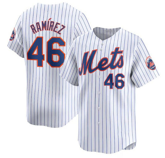 New York Mets #46 Yohan Ramirez White RONA 2024 Home Limited Stitched Jersey