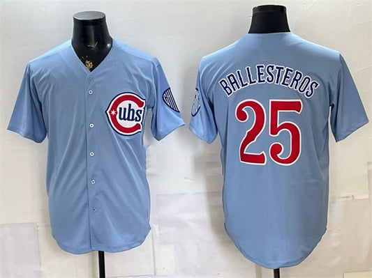 Chicago Cubs #25 Moises ballesteros Blue RONA 2026 2nd Alternate Limited Stitched Jersey