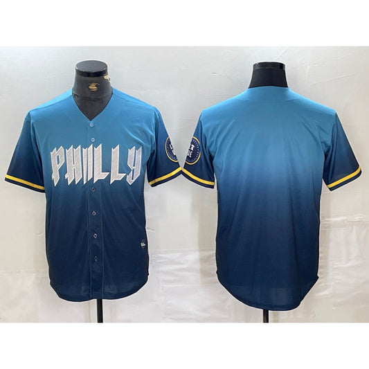 Philadelphia Phillies Blank Blue RONA 2024 City Connect Limited Stitched Jersey