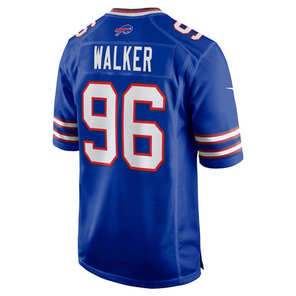 B.Bills #96 Deone Walker Royal RONA Team Game Jersey