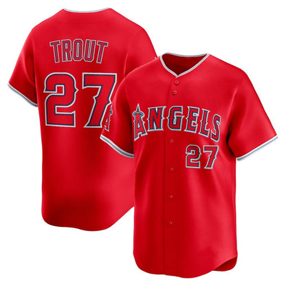 Los Angeles Angels #27 Mike Trout Red RONA Alternate Limited Player Jersey